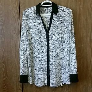 Express animal print blouse